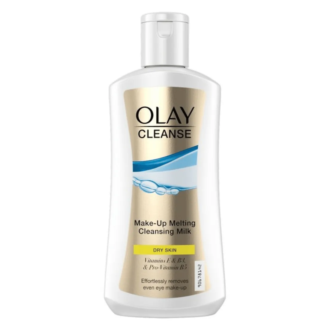 0 Olay Cleanse Make-Up Lait Démaquillant Fondant Peaux Sèches, 200 ml