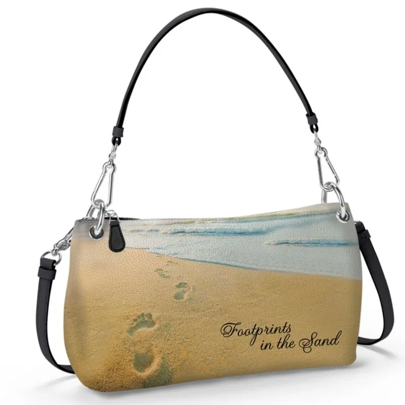 'Footprints In The Sand' 3-Style Ladies' Handbag