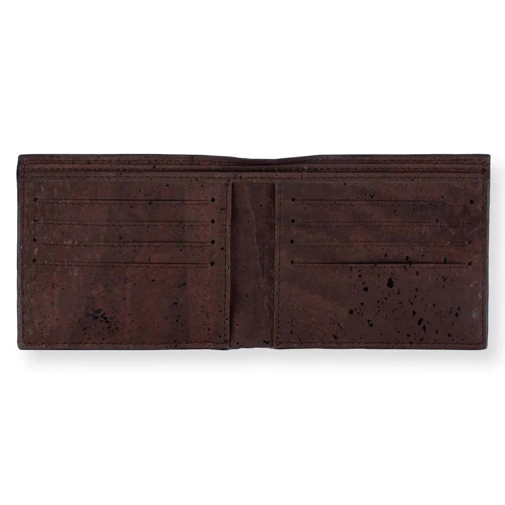 100% VEGAN – GALE MEN’S SLIMFOLD WALLET – BLACK + BROWN