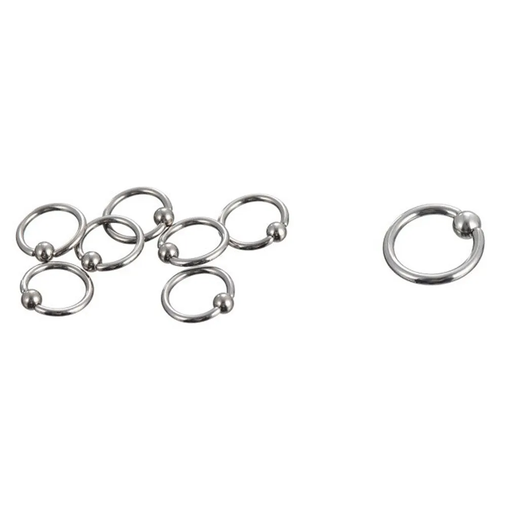 10PCS Stainless Steel Curved Eyebrow Nose Lip Earrings Nipple Piercings Punk Body Piercing  SM6