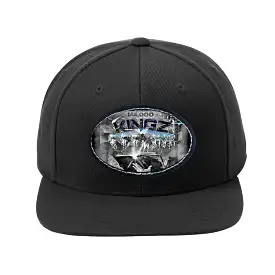 144,000 KINGZ 01-03 Designer Sport-Tek Yupoong Flat Brim Baseball Cap with Oval Leather Patch