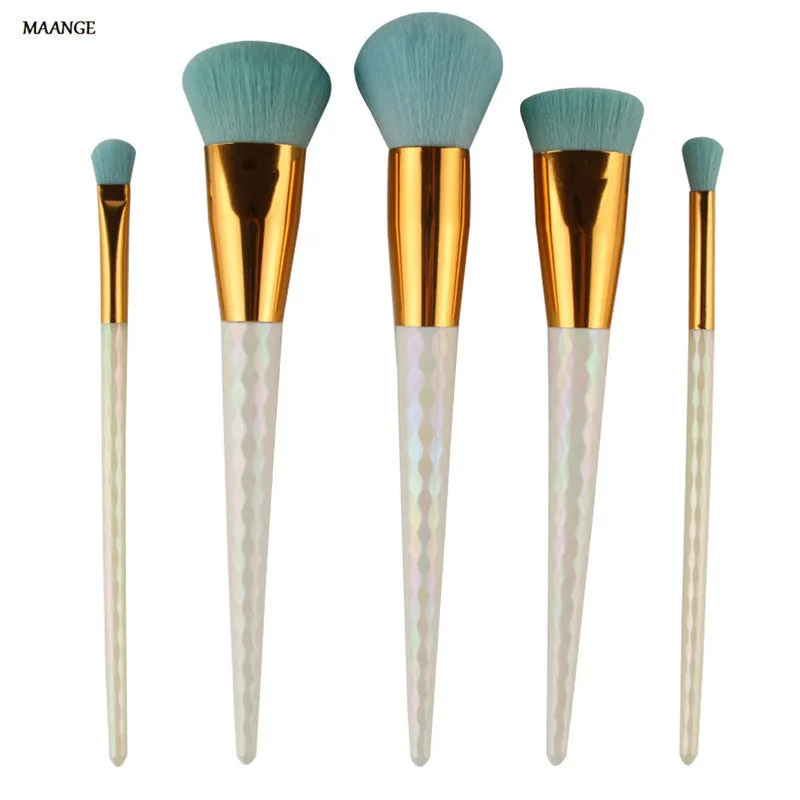 5Pcs Colorful Professional makeup brushes MAANGE Eyebrow Eyeshadow Contour Brush Foundation make up brushes maquillage kits