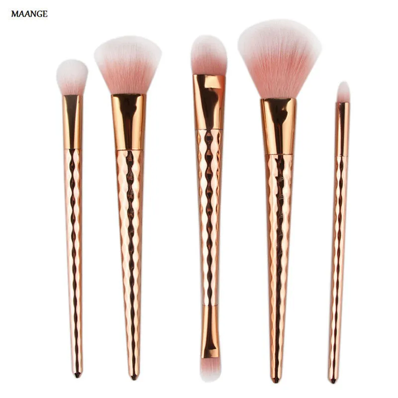 5Pcs Colorful Professional makeup brushes MAANGE Eyebrow Eyeshadow Contour Brush Foundation make up brushes maquillage kits