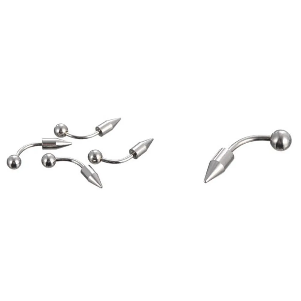 66Pcs Multi-type Stainless Steel Curved Eyebrow Nose Lip Earrings Nipple Piercings Punk Body Piercing  SM6