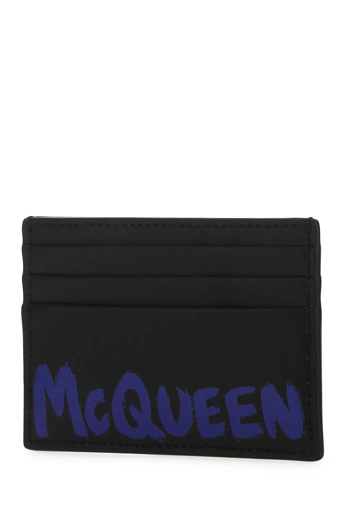 Alexander McQueen Graffiti Logo Print Card Holder