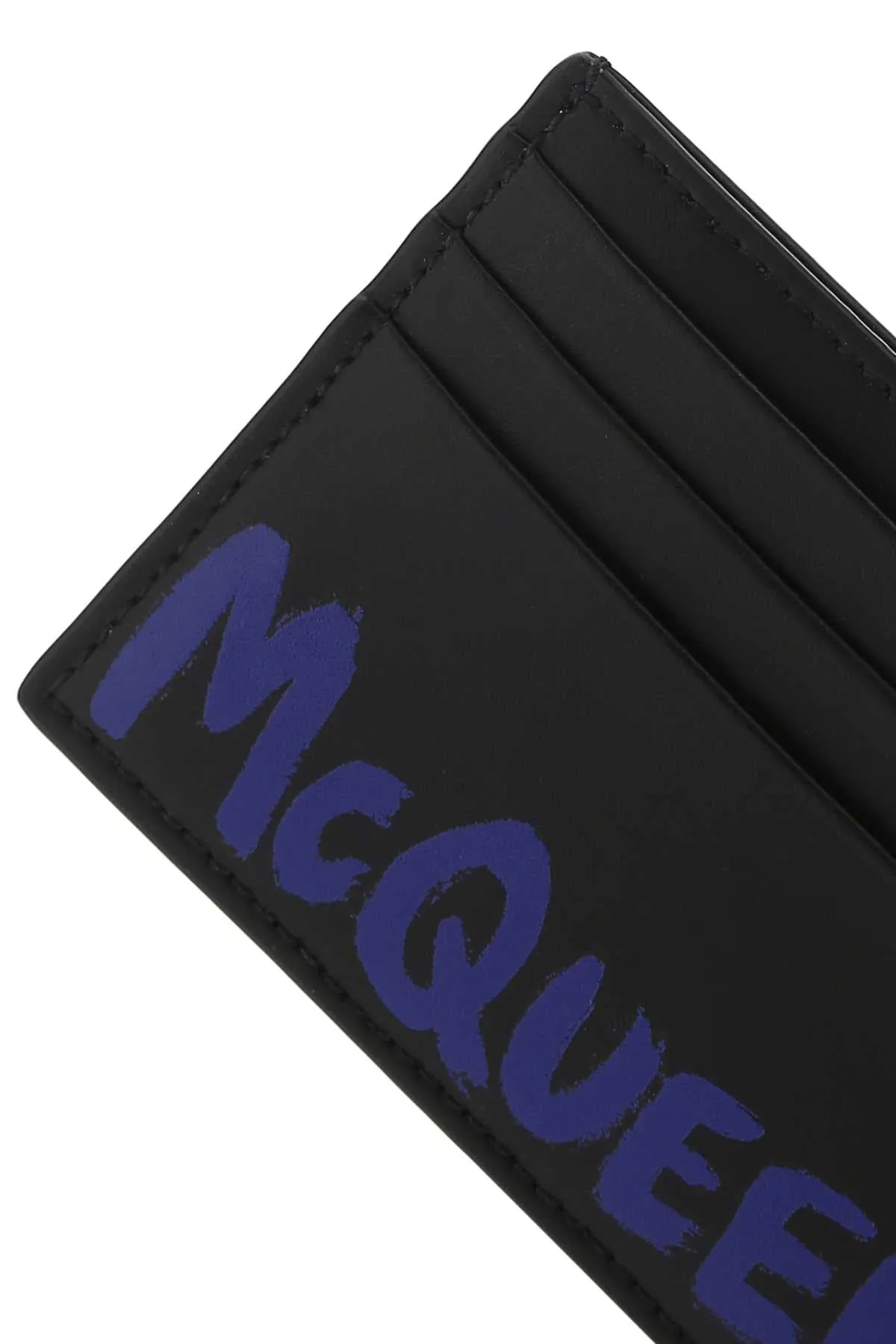 Alexander McQueen Graffiti Logo Print Card Holder