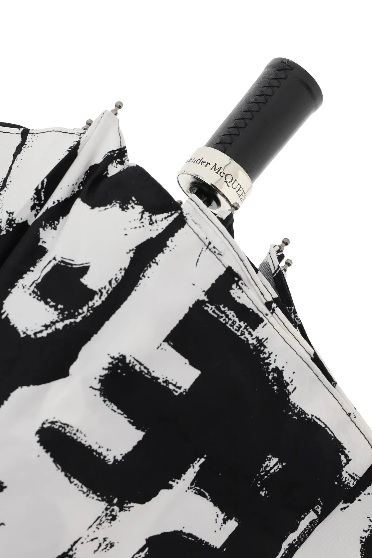 Alexander McQueen Graffiti Printed Foldable Umbrella