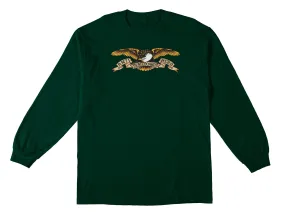 Anti Hero Classic Eagle Long Sleeve Tee / Dark Green