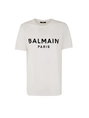 Balmain Logo Printed Crewneck T-Shirt