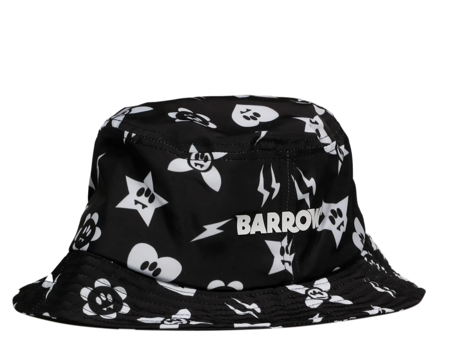 Barrow Logo Printed Narrow Brim Bucket Hat