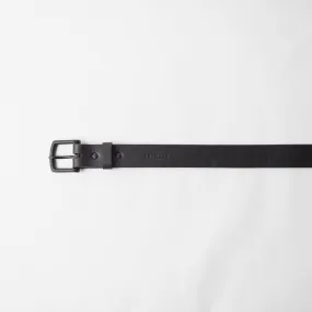 Belt 1.25: Black w/ Nickel Matte / 34