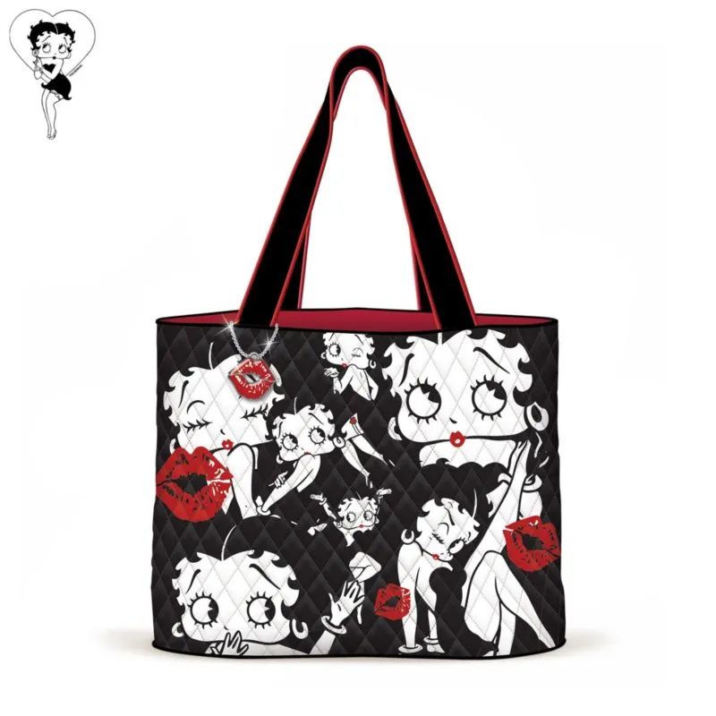 Betty Boop™ 'Sassy Style' Quilted Fabric Tote Bag