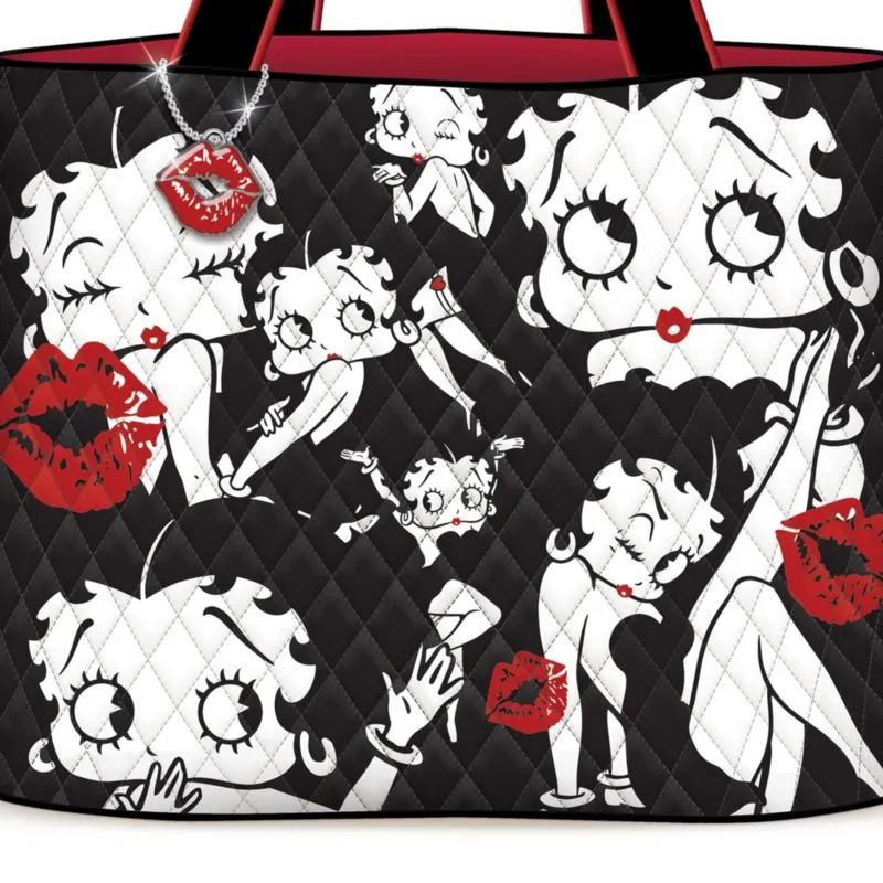 Betty Boop™ 'Sassy Style' Quilted Fabric Tote Bag