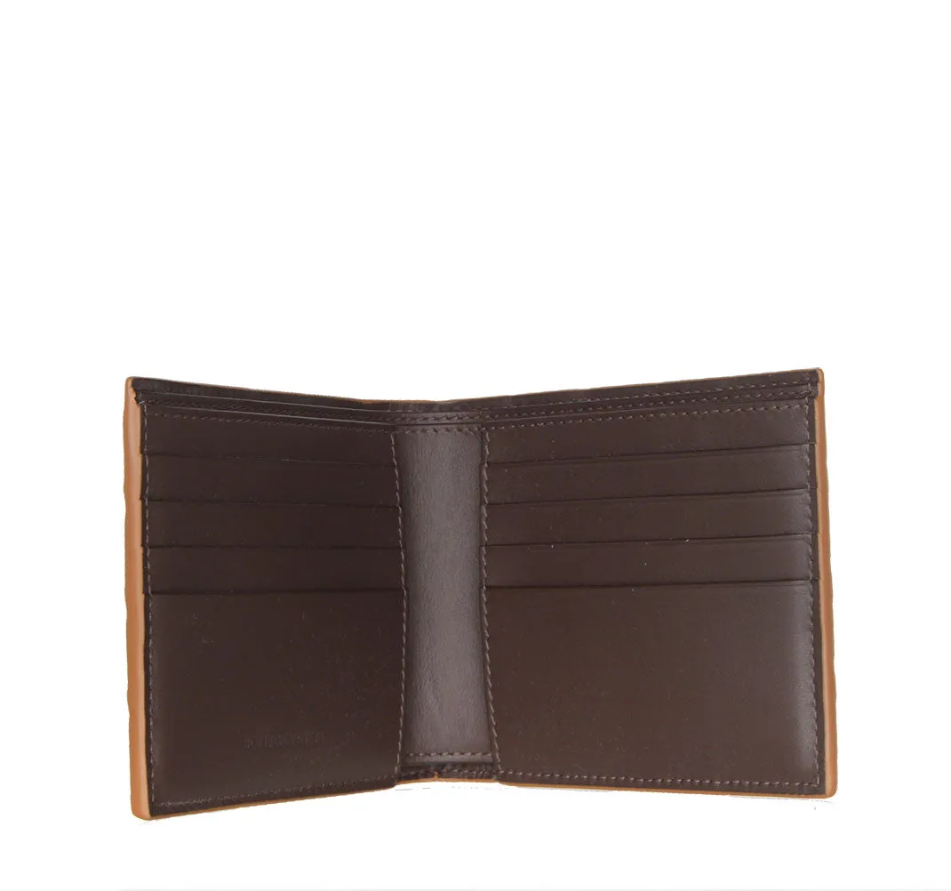 Bi-Fold Wallet BiColour, Caramel/Chocolate