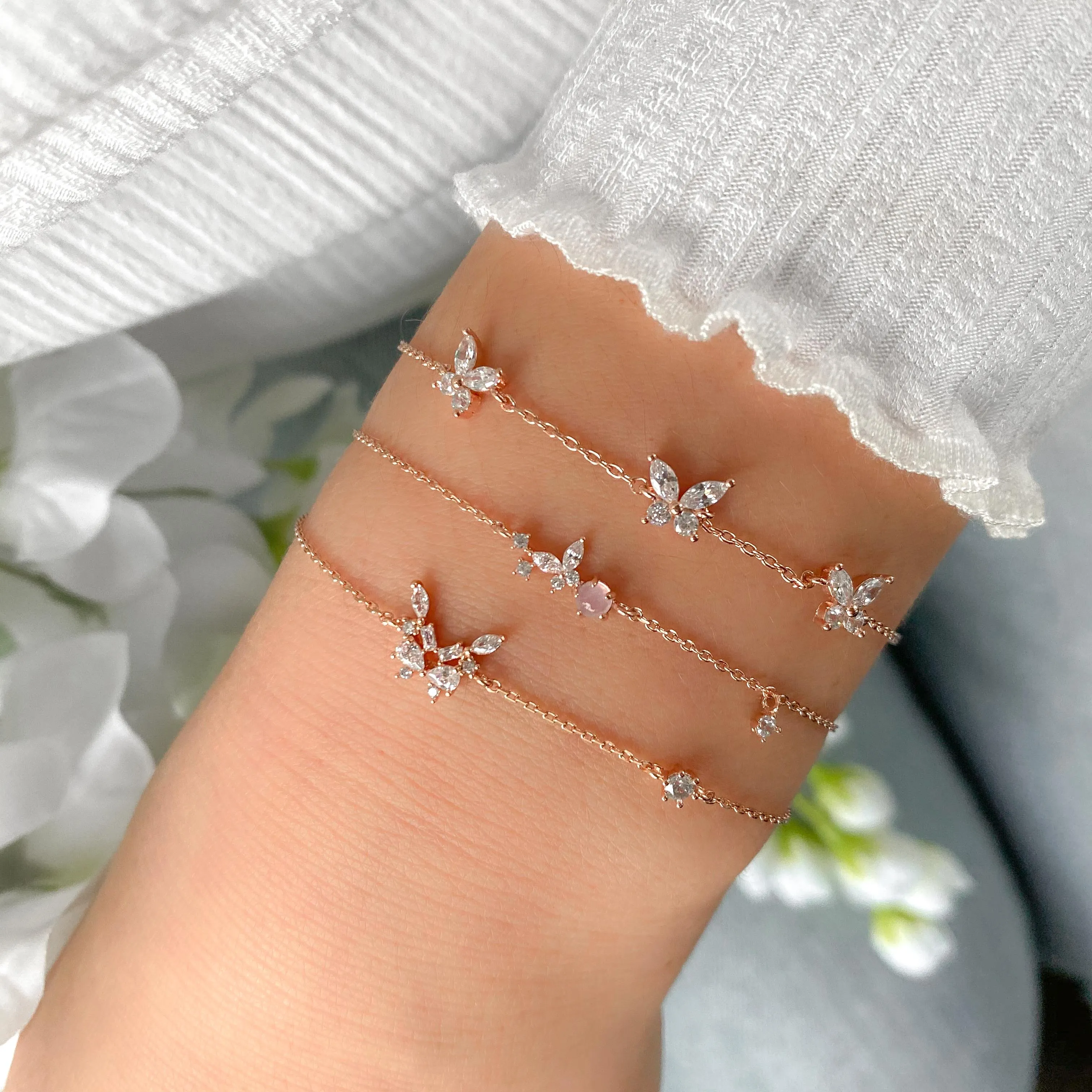 Blush Butterfly Bracelet