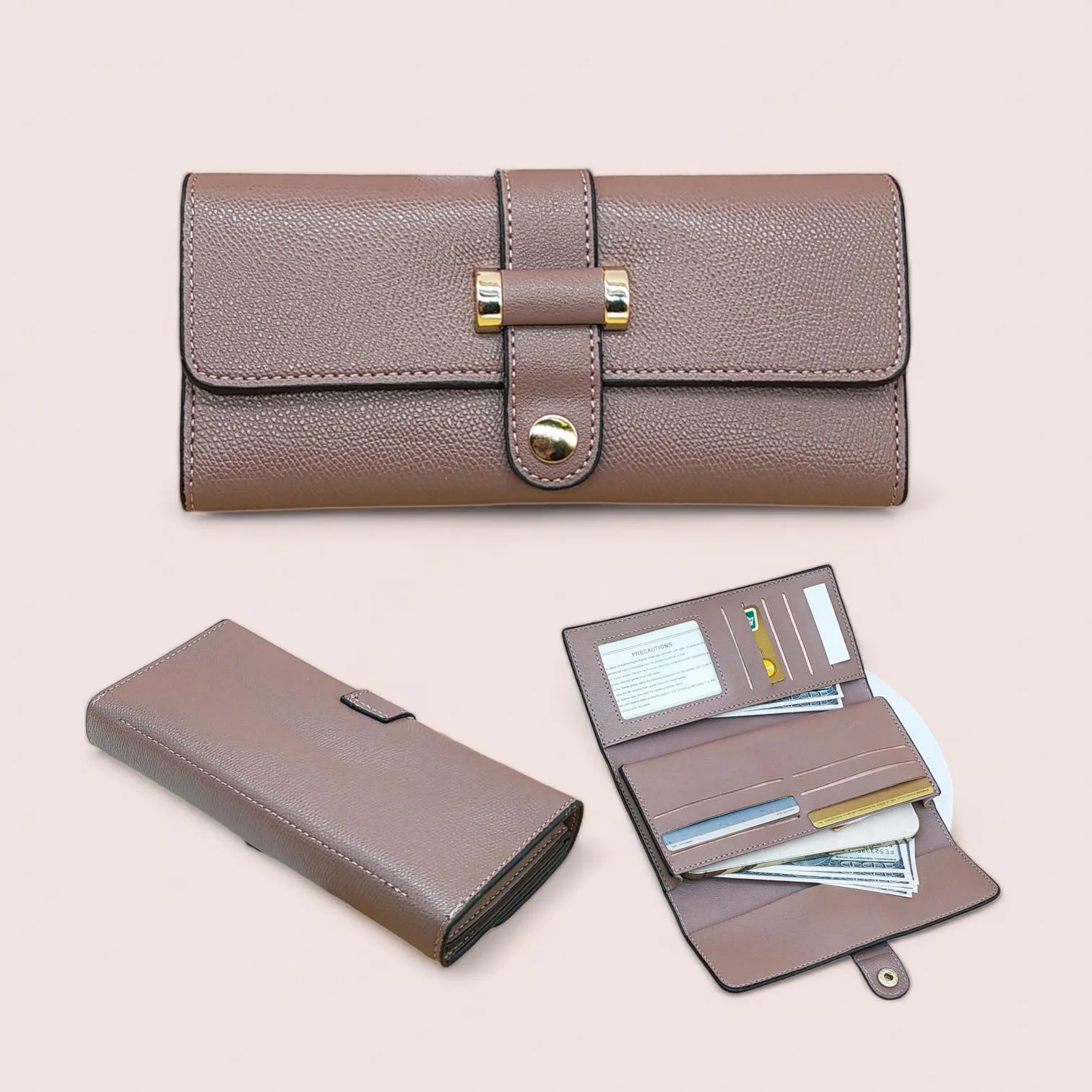 BOLSO Long Fold Wallet