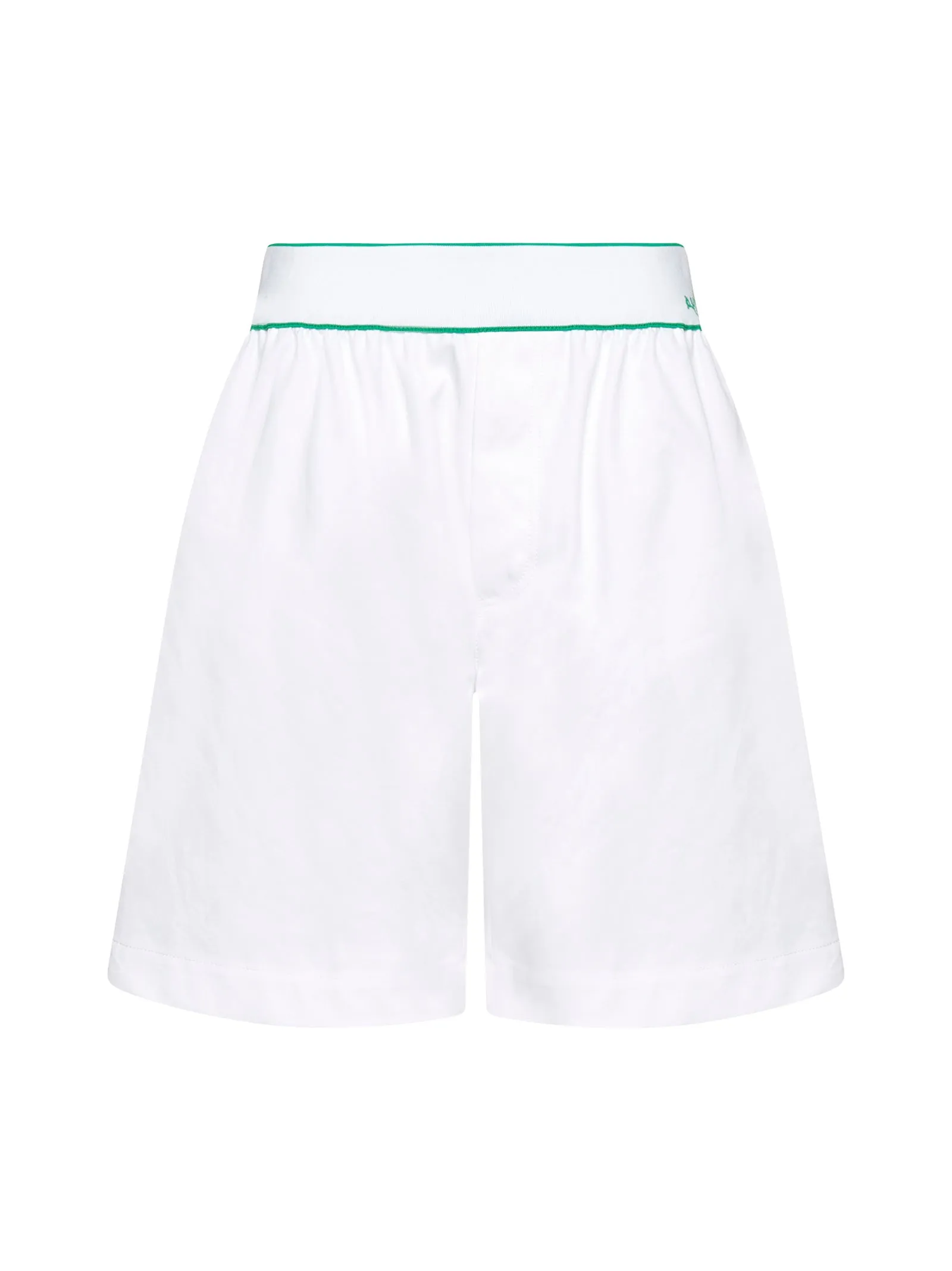 Bottega Veneta Contrast Stitched Logo Embroidered Shorts