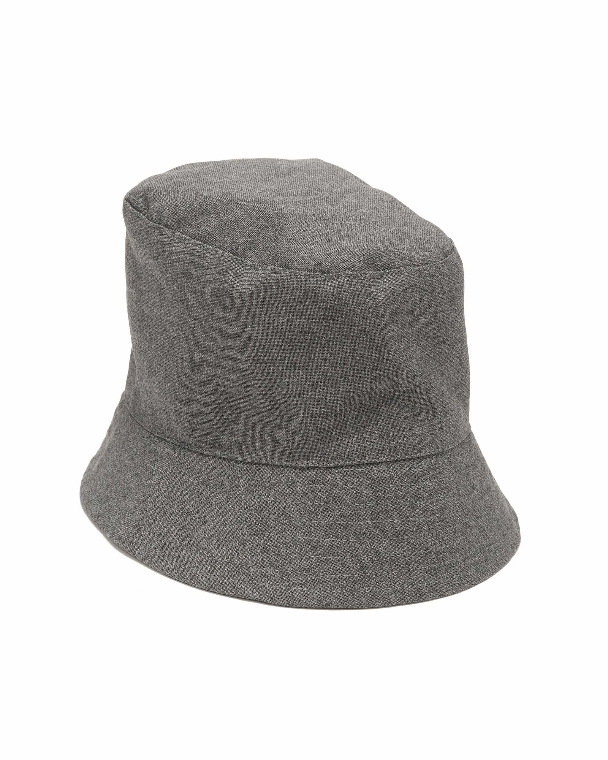 Bucket Hat PC Hopsack Grey