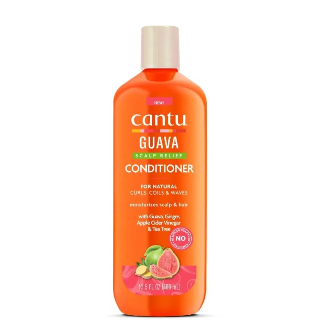 Cantu Conditioner pour soulager le cuir chevelu à la goyave et au gingembre 400 ml