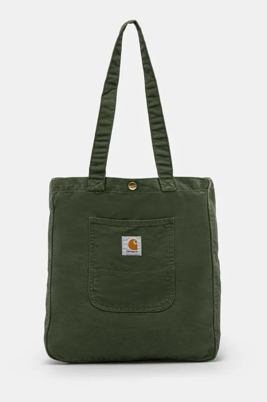 Carhartt WIP cotton handbag Bayfield Tote green color I031403.2BR02