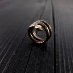 Colubrid Snake Wrap Ring