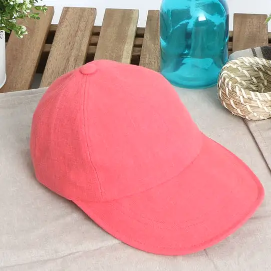 Cool Summer Linen Solid Baseball Caps Hats Velcro Wire Wide Brim Unique Novelty Unisex Mens Womens Adjustable Korean Kpop Style 