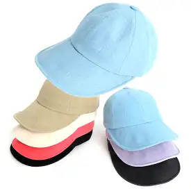 Cool Summer Linen Solid Baseball Caps Hats Velcro Wire Wide Brim Unique Novelty Unisex Mens Womens Adjustable Korean Kpop Style 