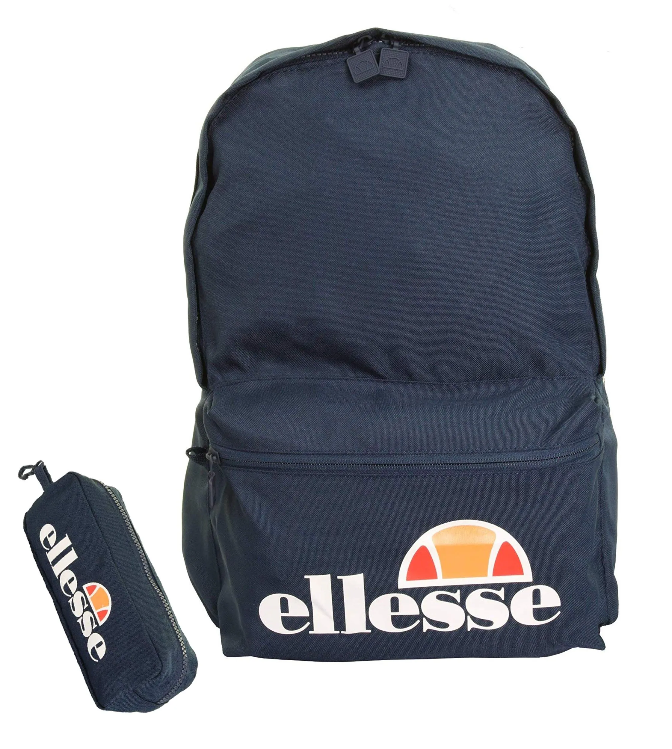 Ellesse Rolby School Backpack & Pencil Case Bag Navy