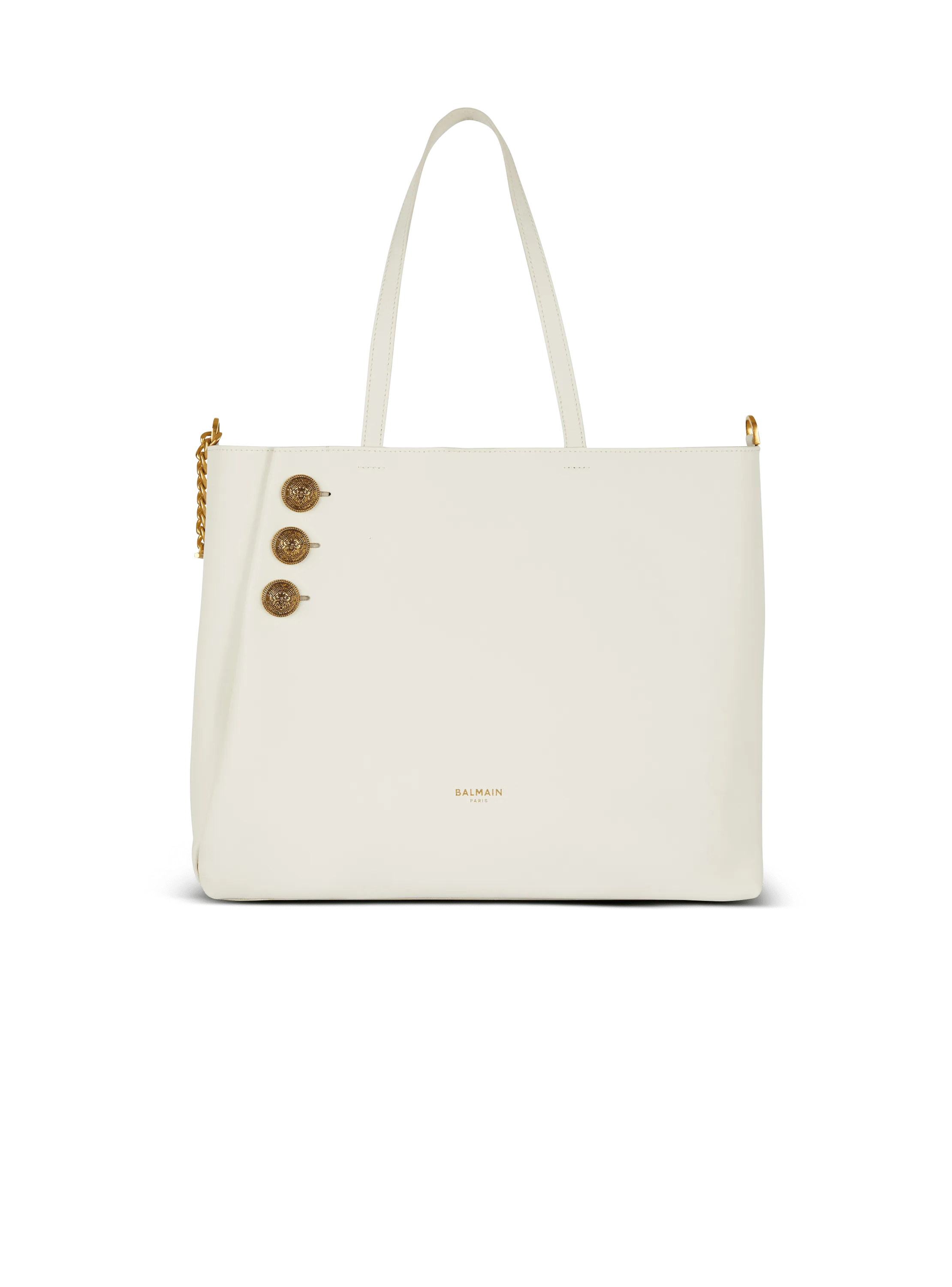 Emblème leather tote bag