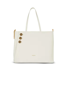 Emblème leather tote bag