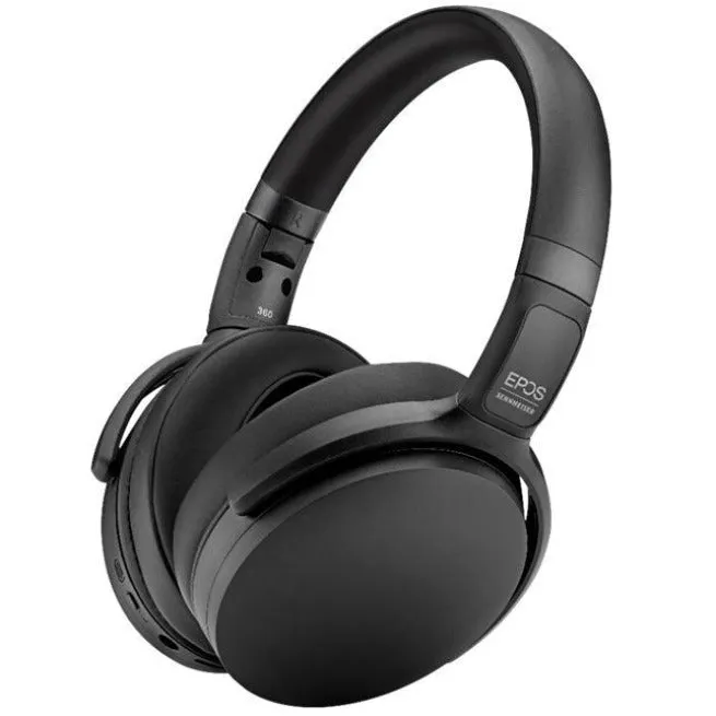 EPOS Sennheiser Adapt Headset 360 Wireless Bluetooth Over-the-head Noise Cancelling Microphone Matte Black