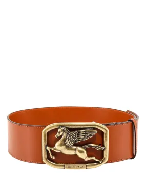 Etro Logo Plaque Buckle Belt