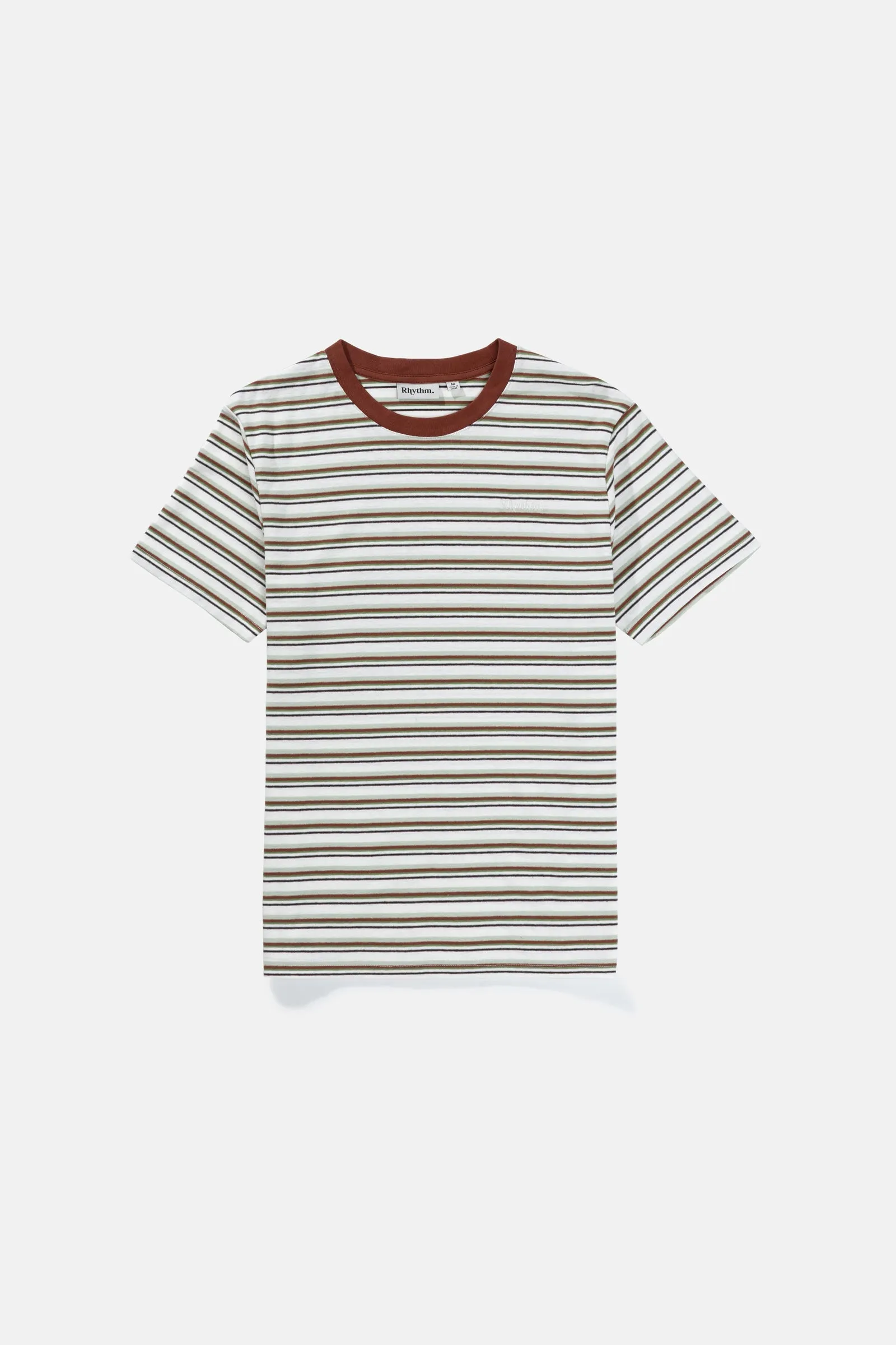 Everyday Stripe Ss T Shirt Natural