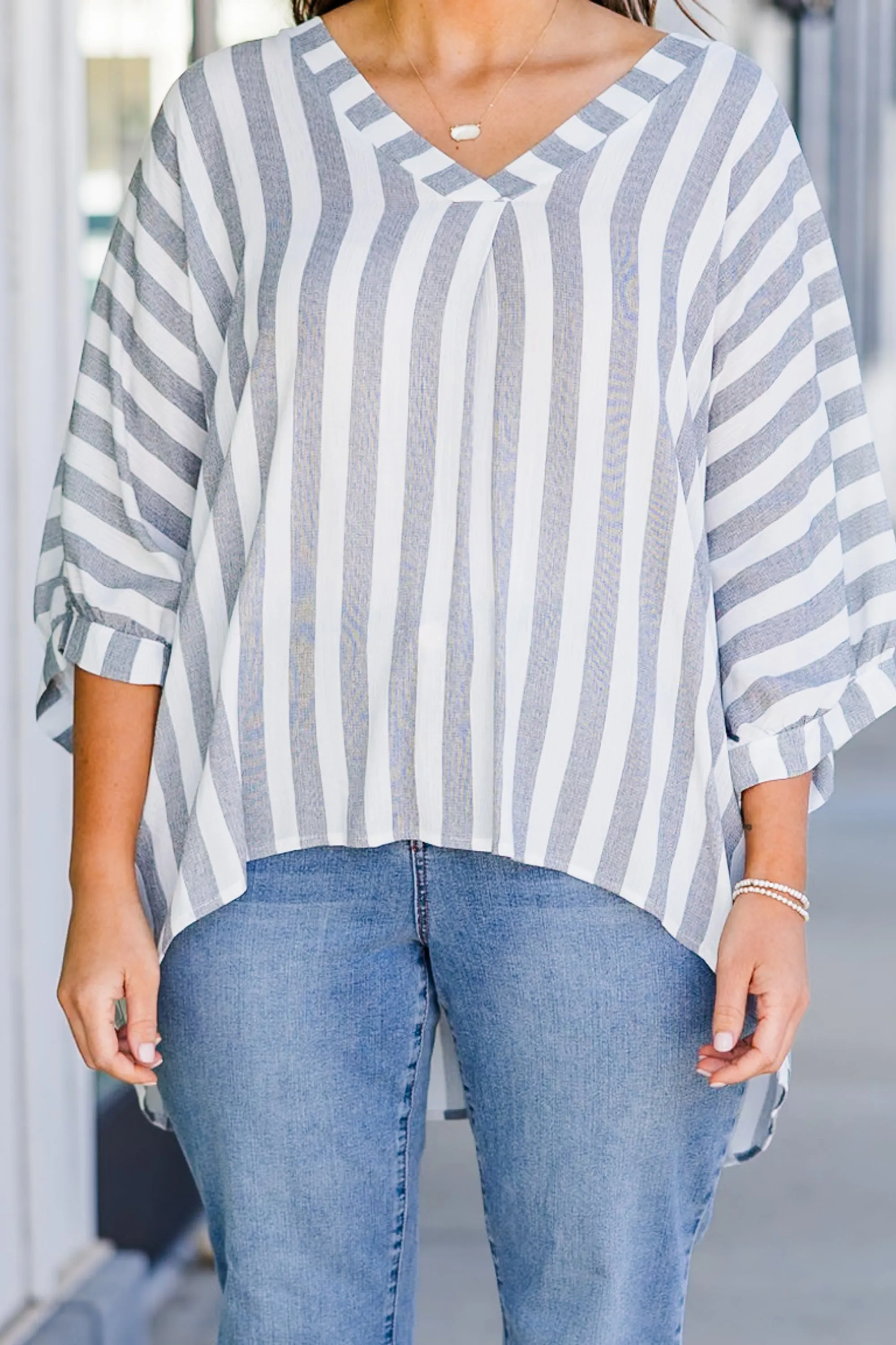 Everyday Stripe Top, Black