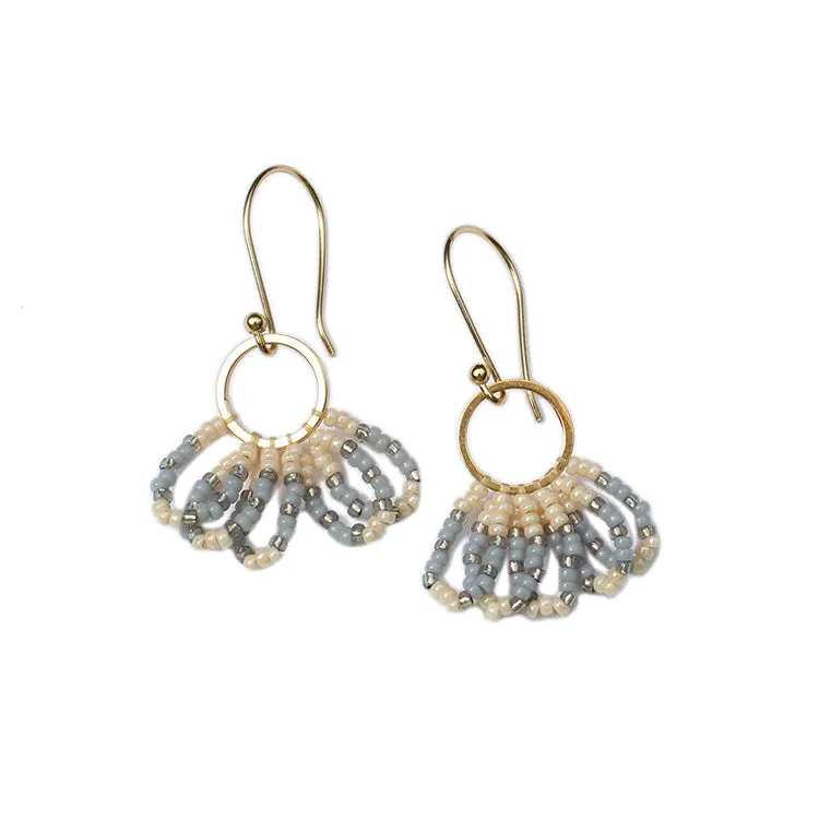 Fan Earring / Cream