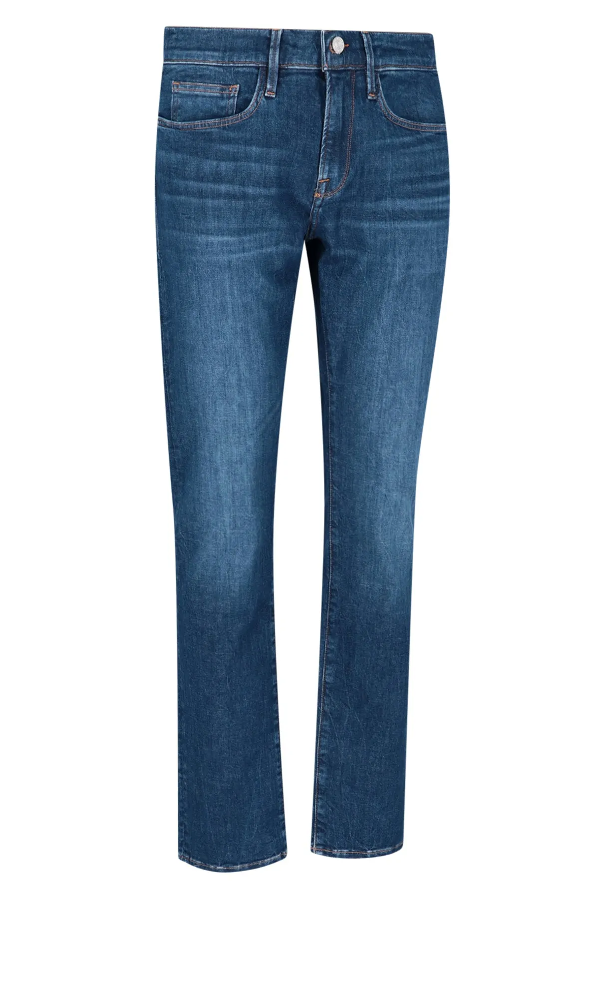 Frame Degradable Slim-Fit Mid-Rise Jeans