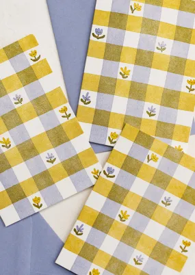 Gingham Floral Card Set