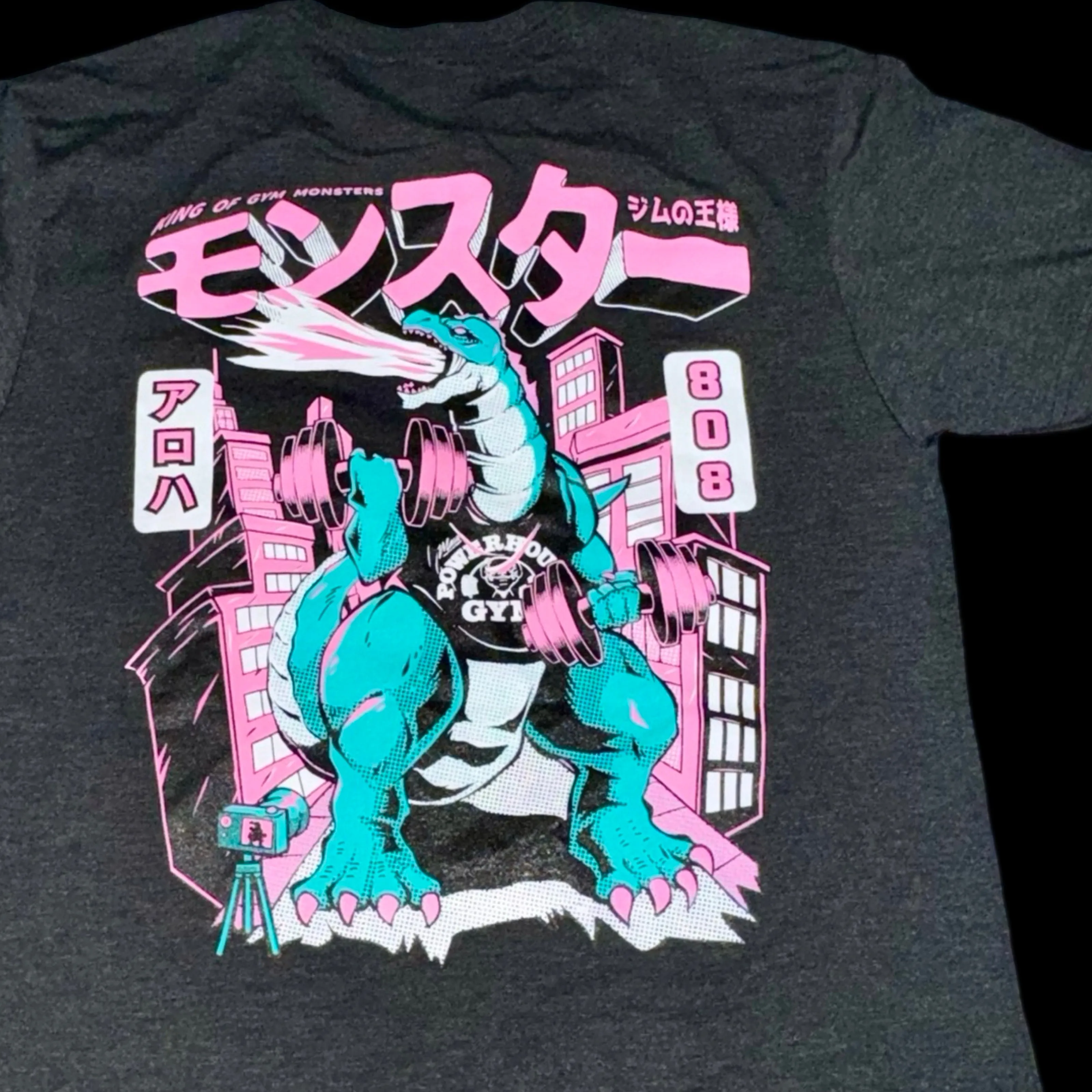 Godzilla 808: Pink on Black, Active Fit