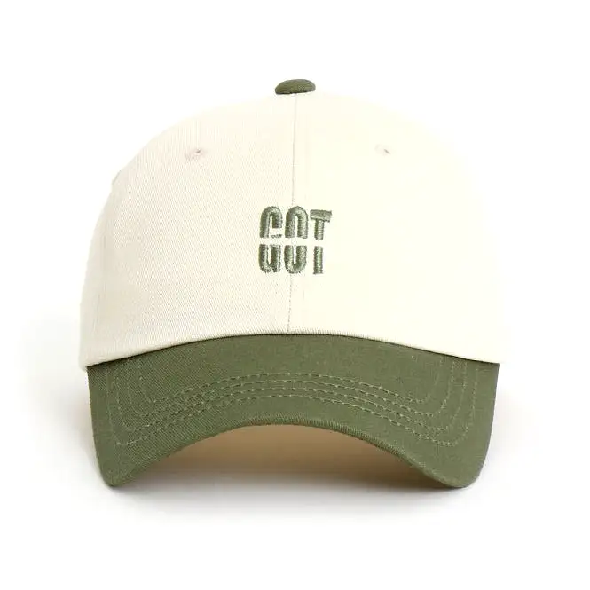 GOT Embroidery Contrast Baseball Caps Color-blocked Hats Unique Novelty Unisex Mens Womens Adjustable Korean Kpop Style Street F