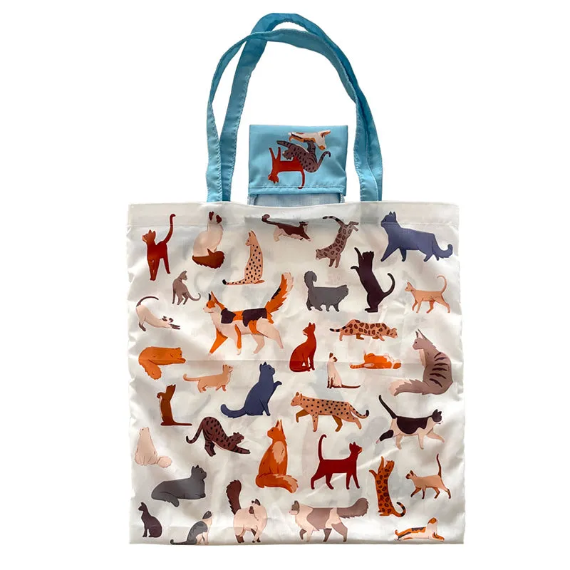 Handy Foldable Shopping Bag - Feline Fine Cats FBAG32