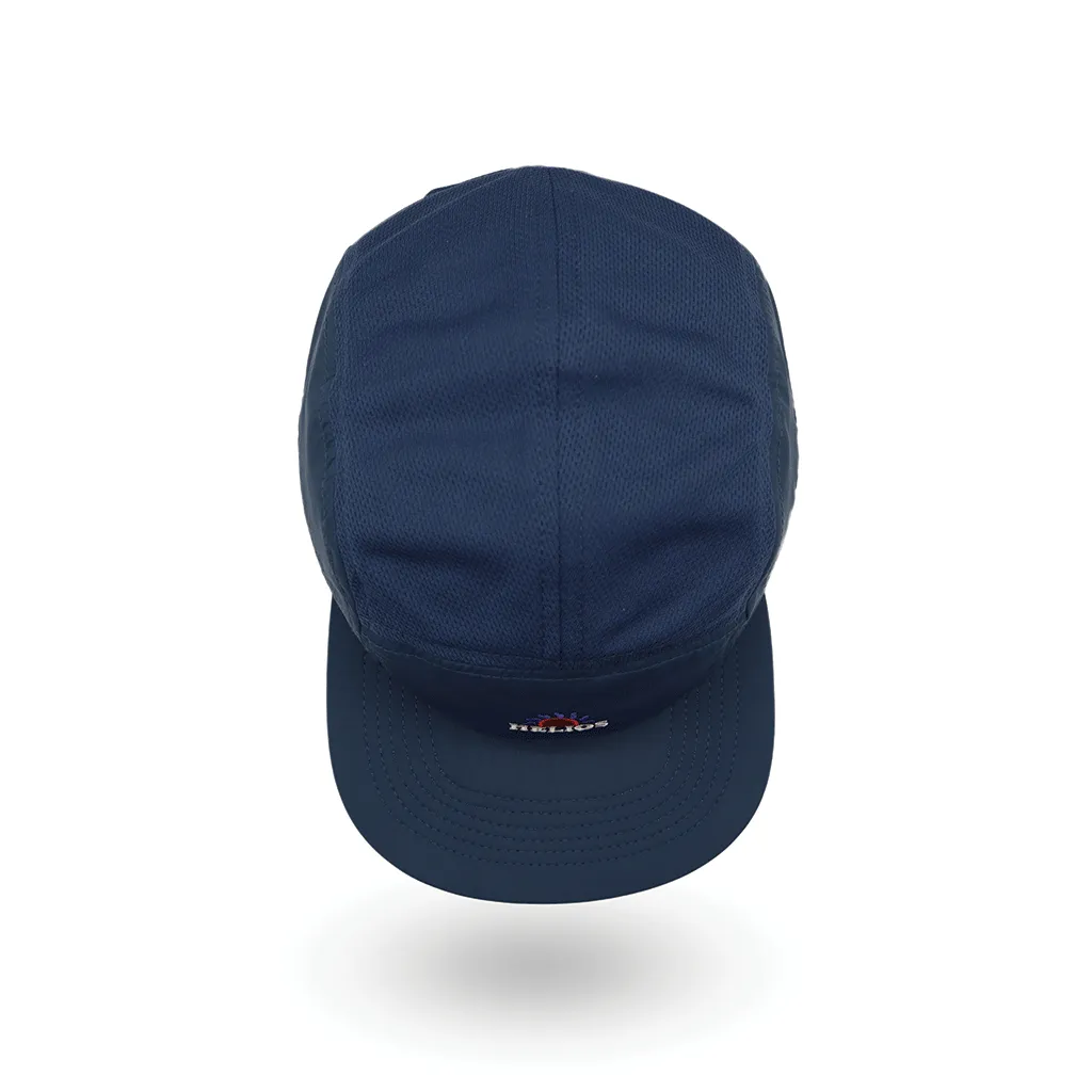 Helios Headwear Ultralight 7 Panel Soft Brim Cap - Navy