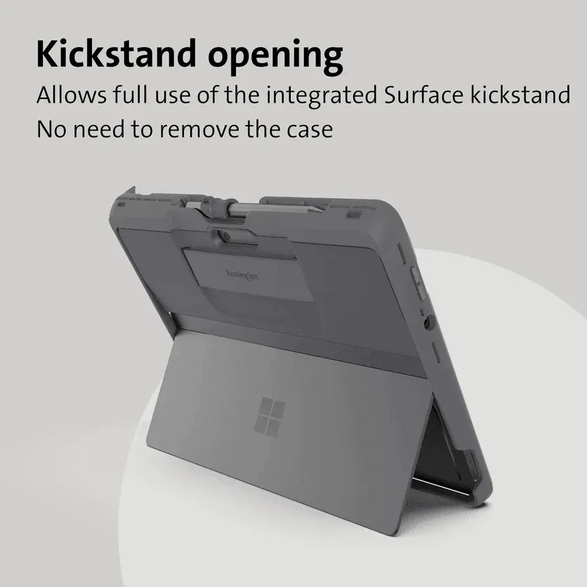 Kensington Blackbelt Rugged Case Microsoft Surface Pro 8 13 Platinum Grey