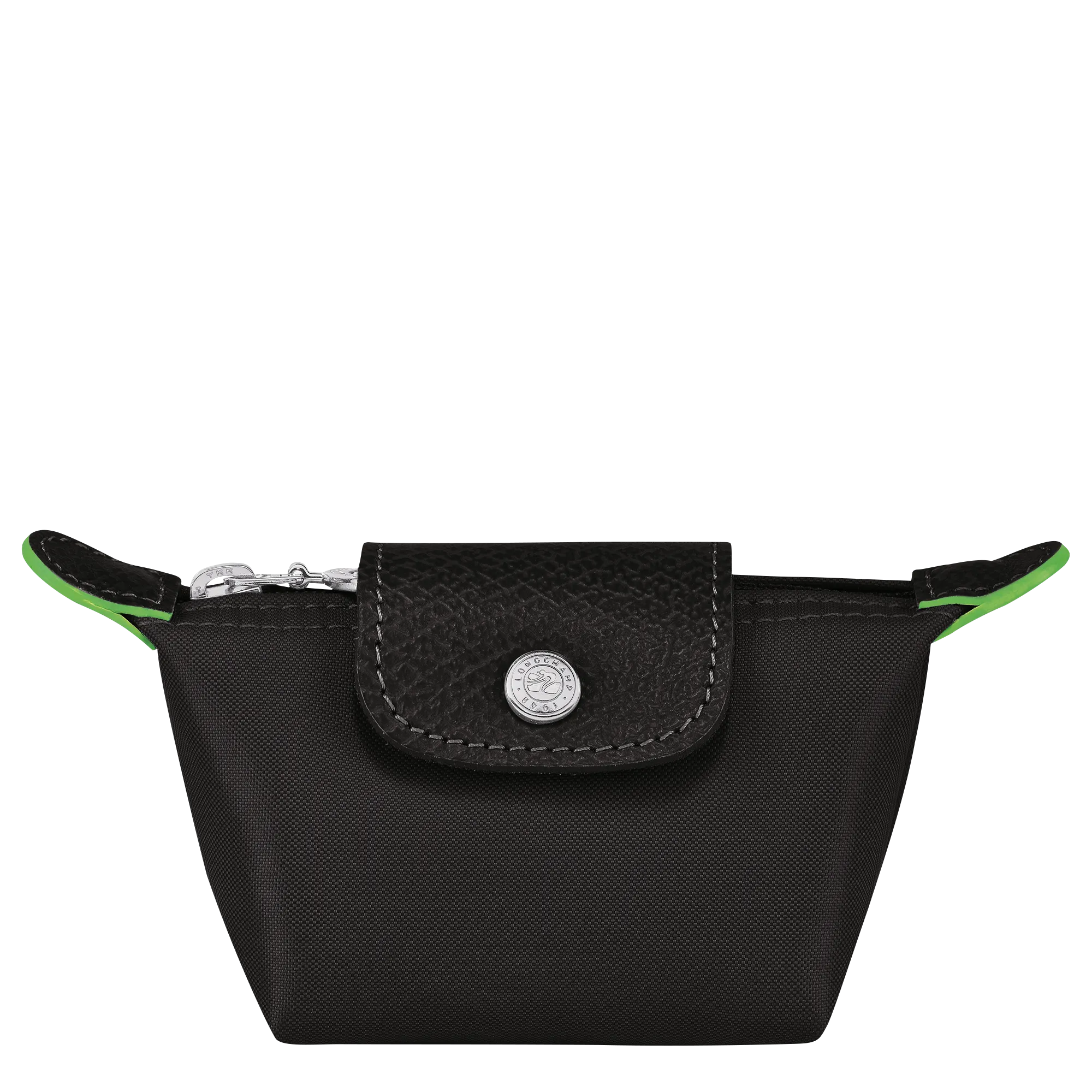 Le Pliage Green Coin purse Black - Recycled canvas