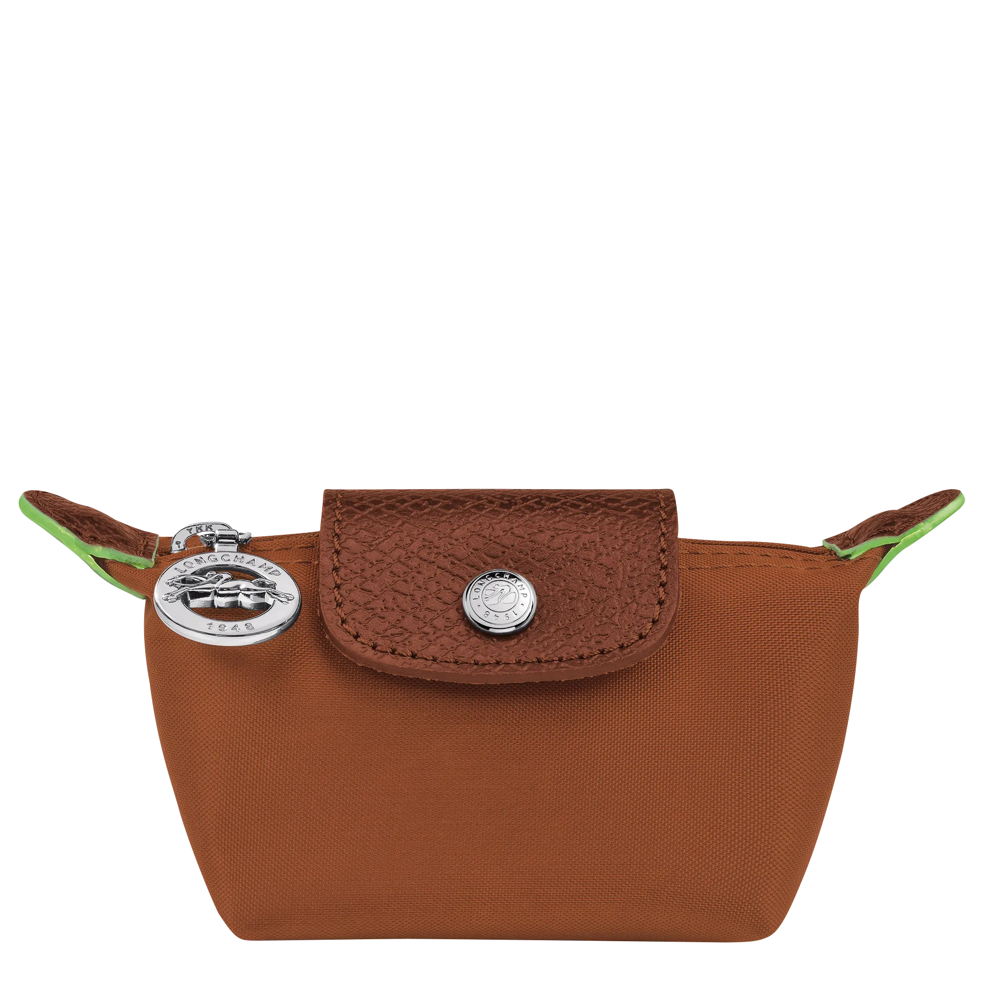 Le Pliage Green Coin purse Cognac - Recycled canvas