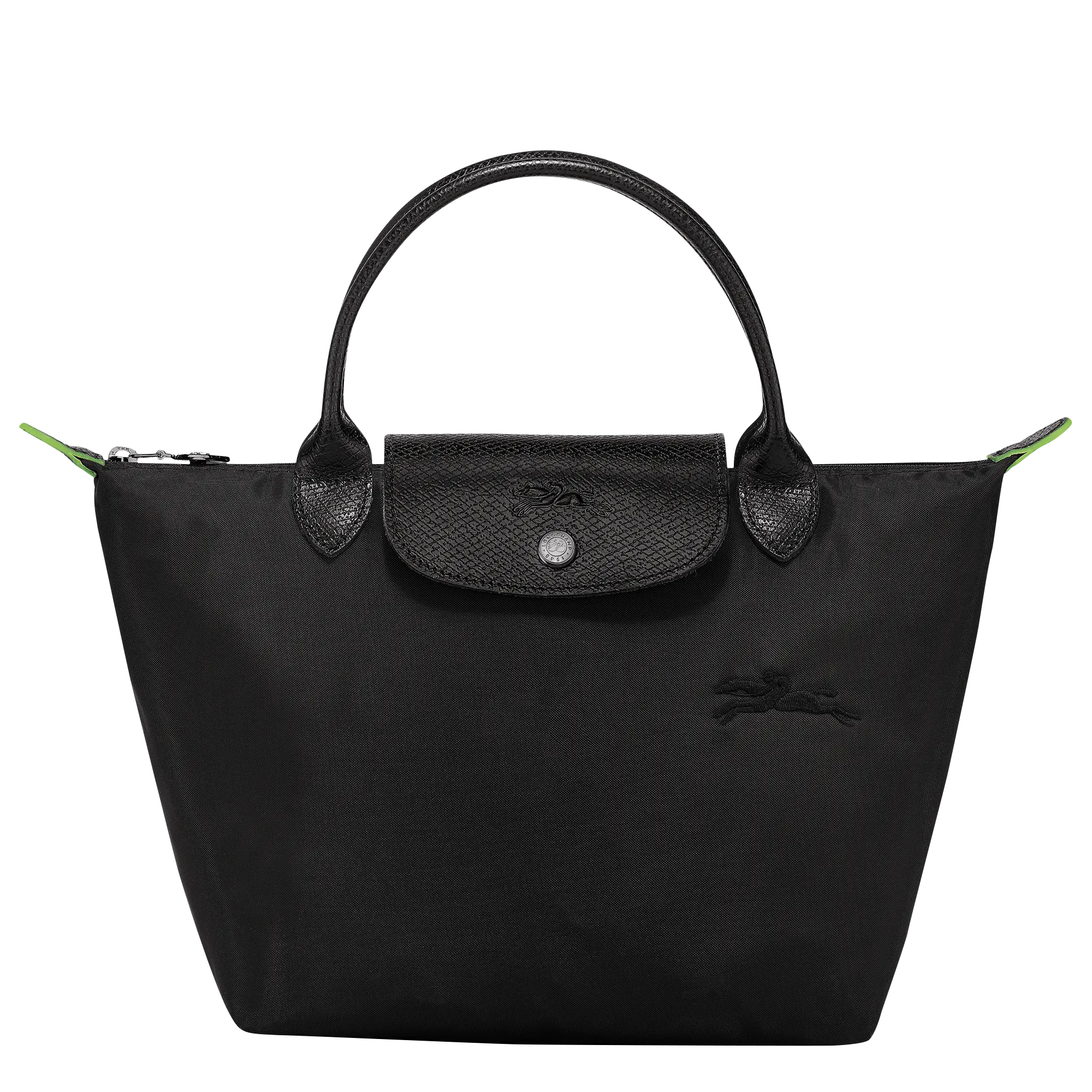 Le Pliage Green S Handbag Black - Recycled canvas