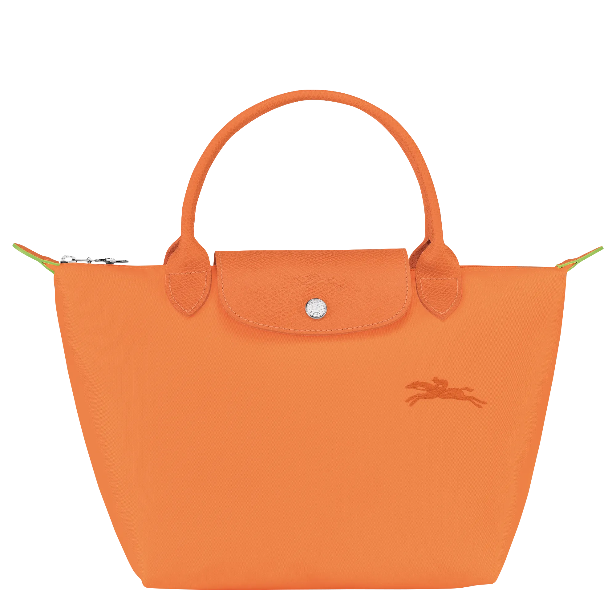 Le Pliage Green S Handbag Orange - Recycled canvas