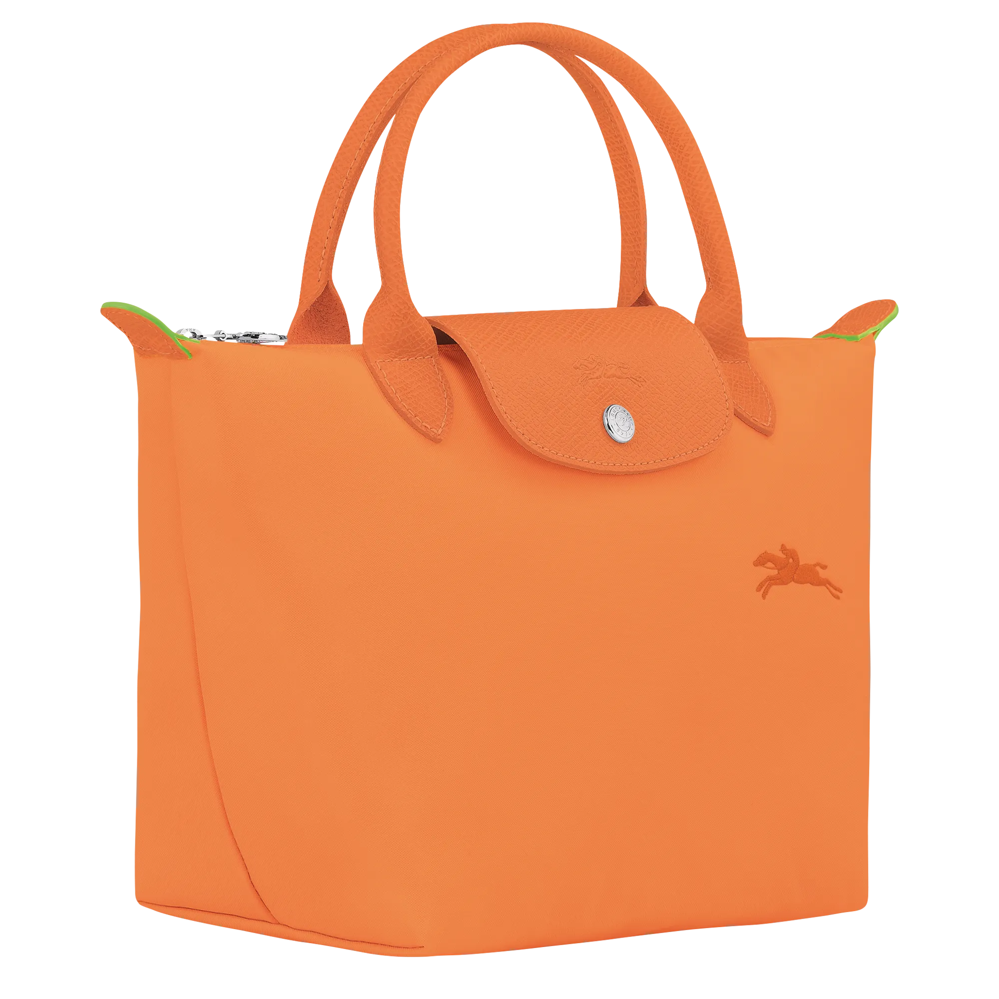 Le Pliage Green S Handbag Orange - Recycled canvas