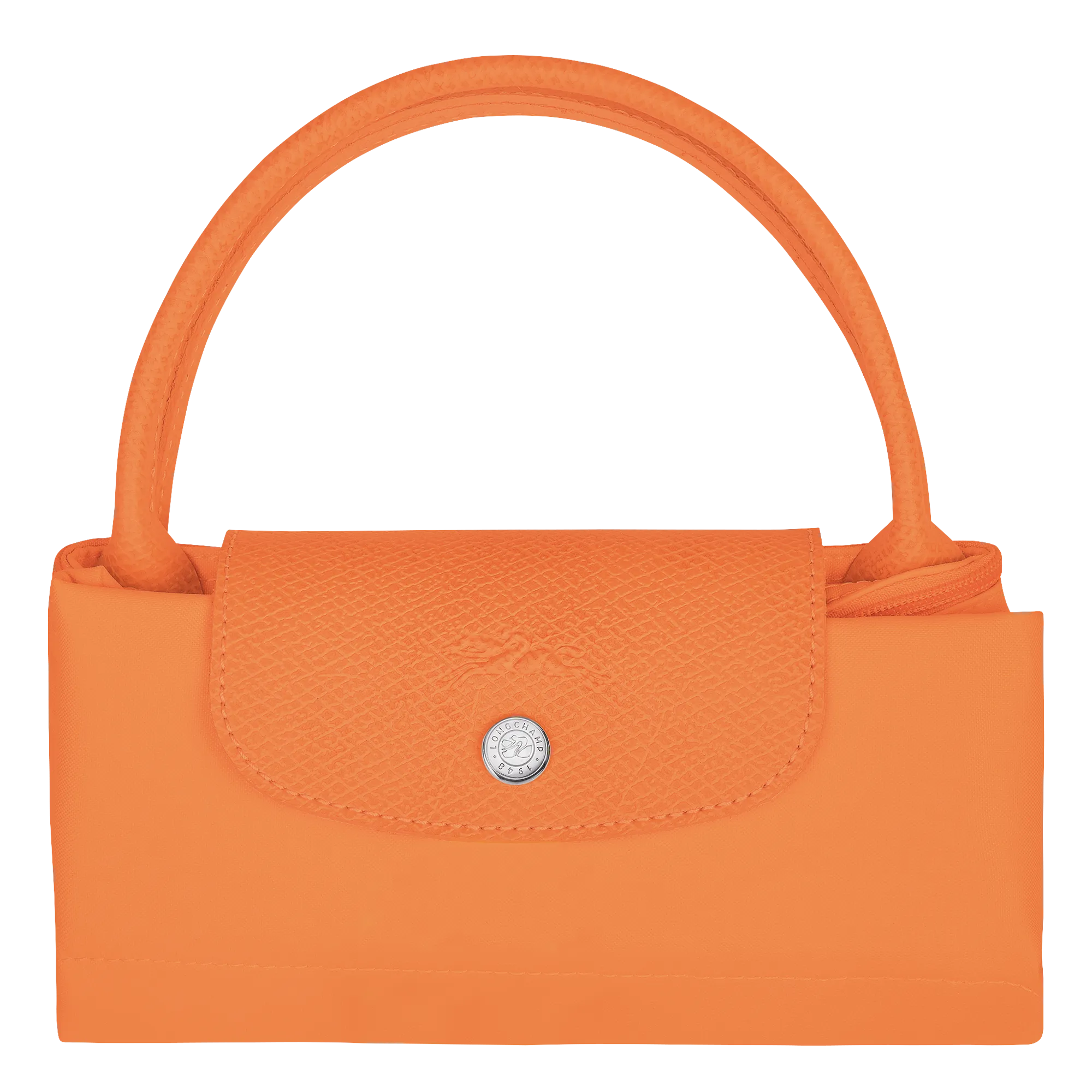 Le Pliage Green S Handbag Orange - Recycled canvas