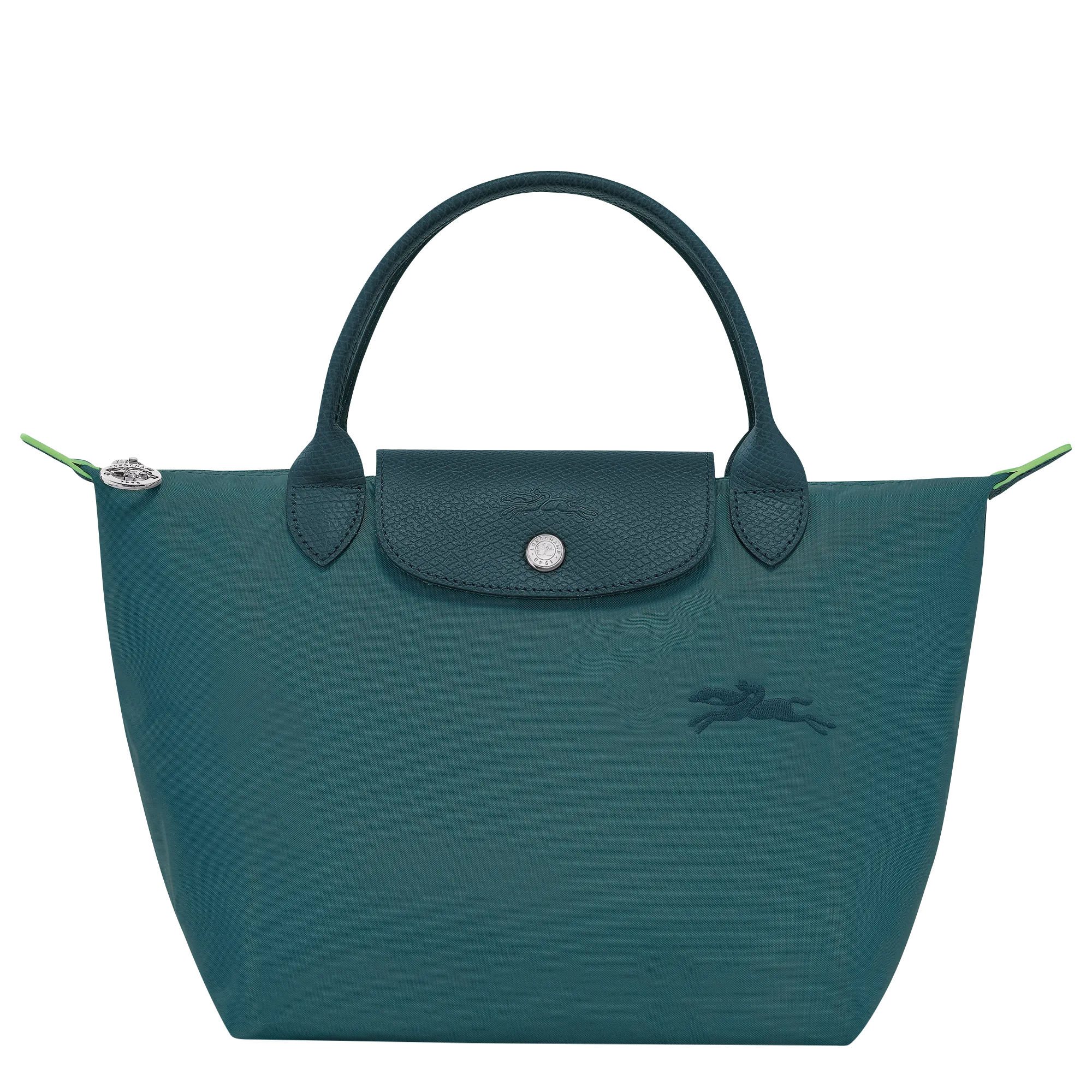 Le Pliage Green S Handbag Peacock - Recycled canvas