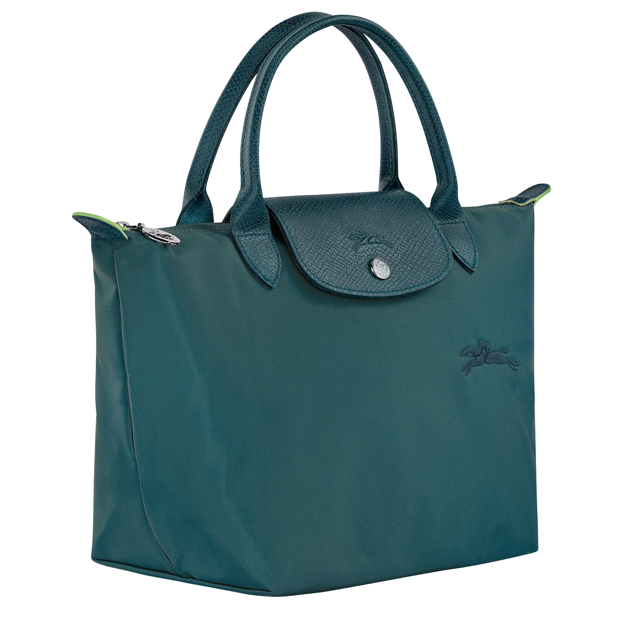 Le Pliage Green S Handbag Peacock - Recycled canvas